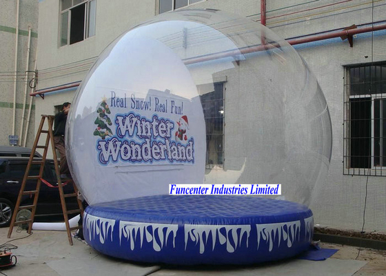 Winter Wonderland Inflatable Snow Globe Diameter Besar untuk Ruang Berukuran Besar