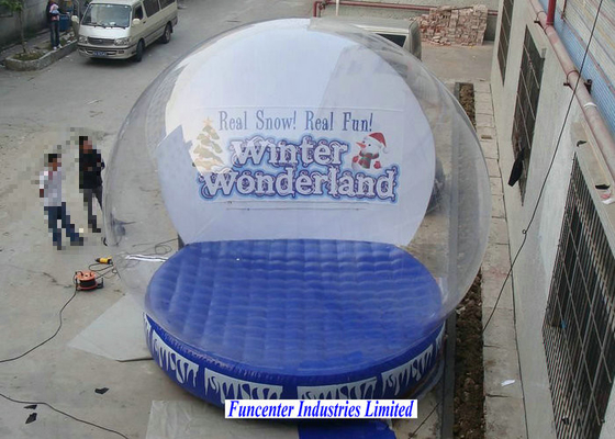 Winter Wonderland Inflatable Snow Globe Diameter Besar untuk Ruang Berukuran Besar