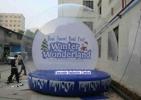 Winter Wonderland Inflatable Snow Globe Diameter Besar untuk Ruang Berukuran Besar