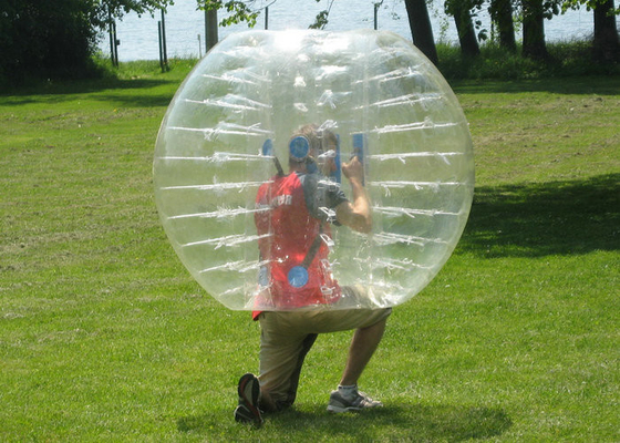 Bola Bumper Inflatable Transparan, Bola Bubble Manusia Tahan Lama Plato PVC
