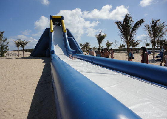 Ukuran Besar Air Inflatable Slides Dimensi 20mx7mx8m Dimensi Untuk Bermain Game Slider