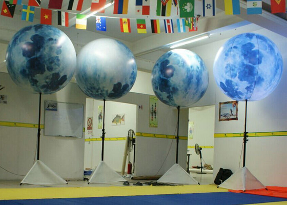 Balon Cahaya Balon Besar Teknologi Welded Hot Air Dengan Pilar Berdiri
