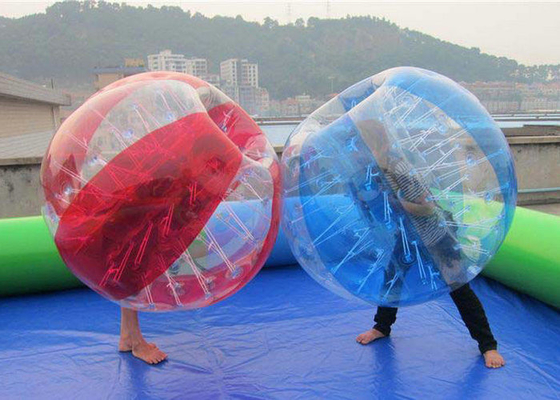 Anak-anak / dewasa Inflatable Bubble Ball Tahan lama Plato PVC Manusia Bouncy Ball