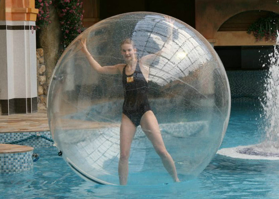 Clear TPU Inflatable Bubble Ball 1.8m - 3.0.M Diameter Untuk Air Berjalan
