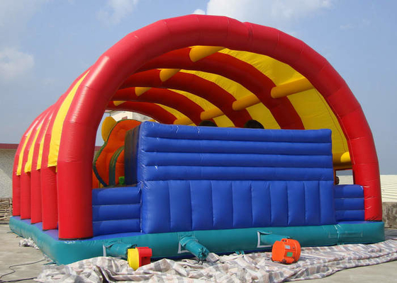 Tenda Atap Perisai Taman Hiburan Inflatable 0.55mm Material Tebal