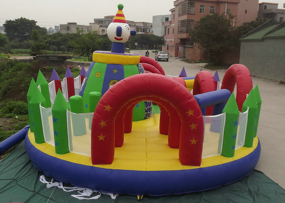 Taman Air Inflatable Terbuka Pemeliharaan Mudah Dimensi 10mx8m 12mx9m