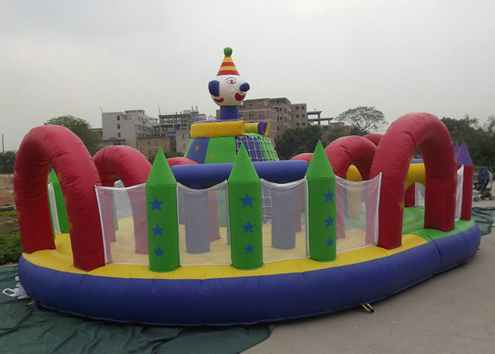 Taman Air Inflatable Terbuka Pemeliharaan Mudah Dimensi 10mx8m 12mx9m