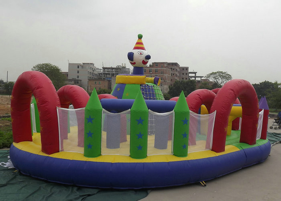 Taman Air Inflatable Terbuka Pemeliharaan Mudah Dimensi 10mx8m 12mx9m