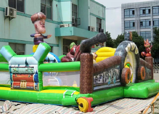 PVC Tarpaulin Inflatable Amusement Park Animal Bear Zoo Theme Digital Printing