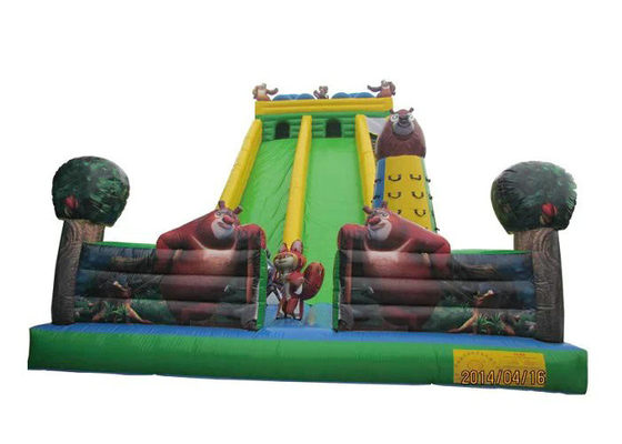 Frame Retardent Inflatable Play Park, Giant Inflatable Castle Contoh Pemesanan Diterima