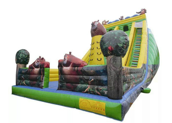 Frame Retardent Inflatable Play Park, Giant Inflatable Castle Contoh Pemesanan Diterima