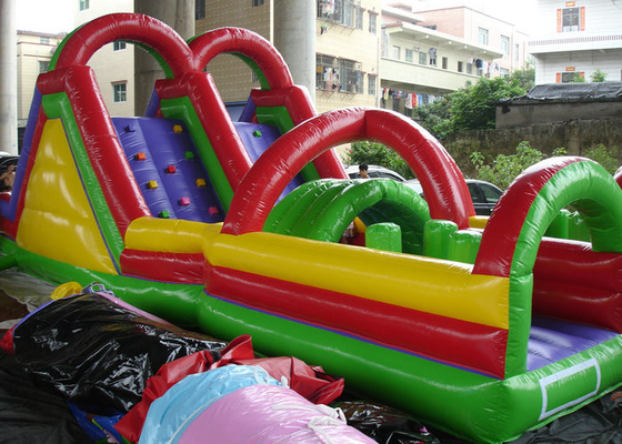 Colorful Printed Inflatable Amusement Park OEM Disesuaikan EN71 CE Disetujui