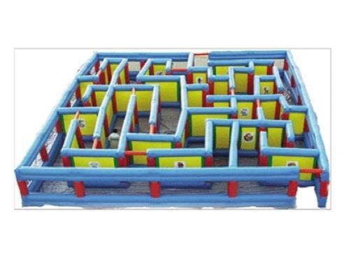 Warna Biru Mainan Olahraga Inflatable Terbuat Dari Kekuatan Tensile Tinggi PVC terpal