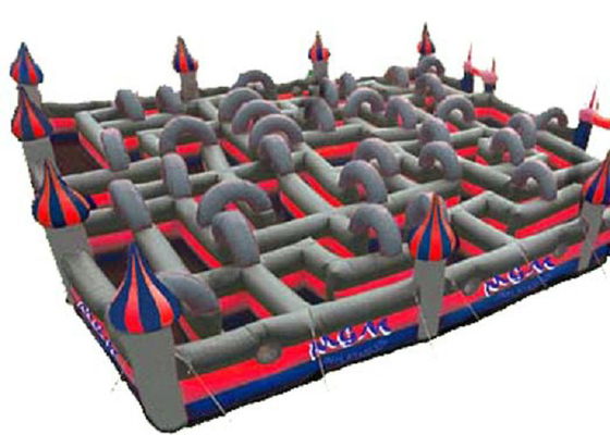 Custom Made Interactive Inflatable Maze, Bounce House Maze Quadruple Stitching