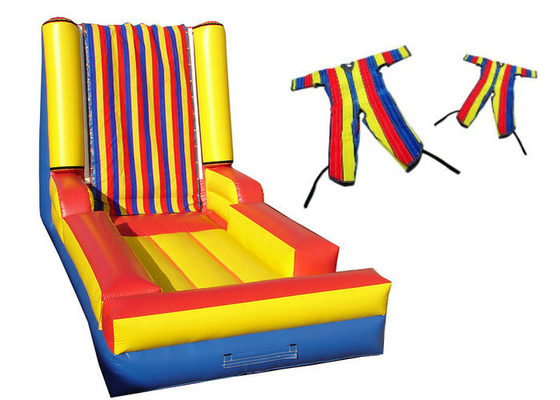 Memimpin Mainan Olahraga Inflatable Gratis Sticky Velcro Wall Quadruple Needle Safe Stitching