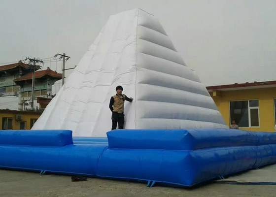 Tembok Panjat Inflatable Komersial, Blow Up Rock Climbing Wall Plato PVC Tarpaulin