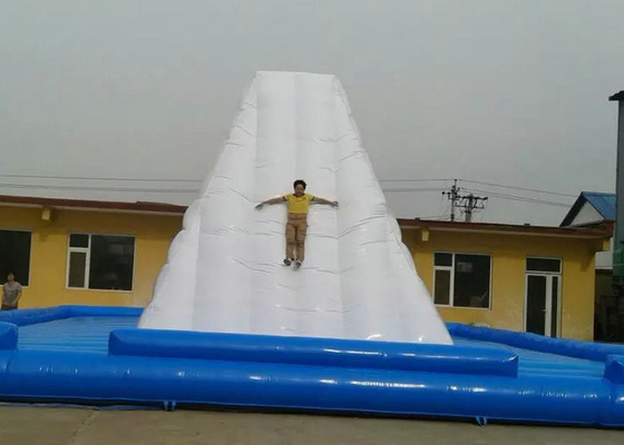 Tembok Panjat Inflatable Komersial, Blow Up Rock Climbing Wall Plato PVC Tarpaulin