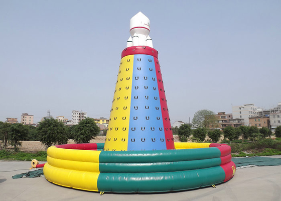 High Safety Inflatable Rock Climbing Wall, Game Interaktif Inflatable UV Protective