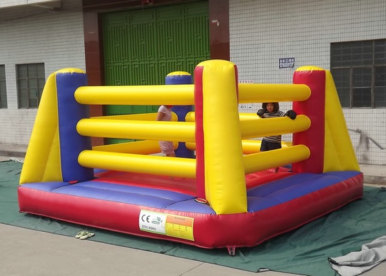 Outdoor Interactive Inflatable Sports Toys Bouncy Wrestling Ring Ukuran 4mx4m 5mx5m