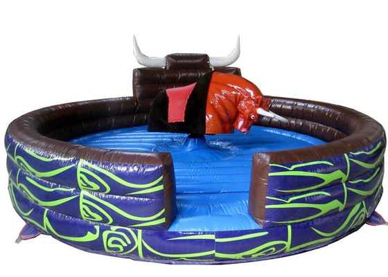 2 Years Warranty Inflatable Riding Arena, Game Olahraga tiup Dengan Rodeo Bull Ride Machine