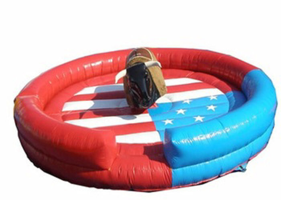 2 Years Warranty Inflatable Riding Arena, Game Olahraga tiup Dengan Rodeo Bull Ride Machine