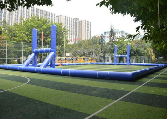Mainan Olahraga Inflatable Outdoor Interaktif 0.55mm PVC Football Arena Playground