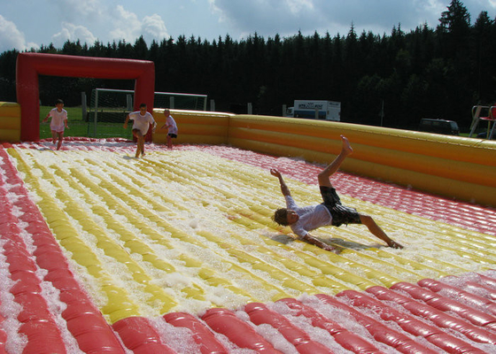 Game Bola Giant Inflatable yang Tahan Air, Game Sepak Bola Blow Up Flap Air Yang Sangat Aman