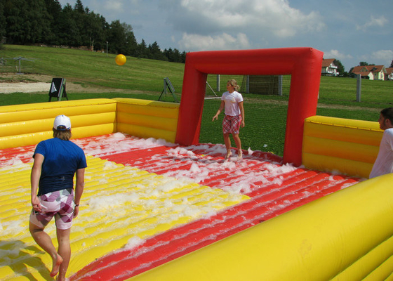 Game Bola Giant Inflatable yang Tahan Air, Game Sepak Bola Blow Up Flap Air Yang Sangat Aman