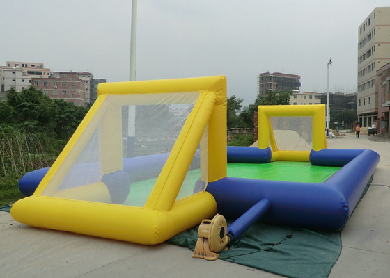 Custom Made Inflatable Sports Toys Flame Retardant 18x10m Untuk Olahraga Permainan