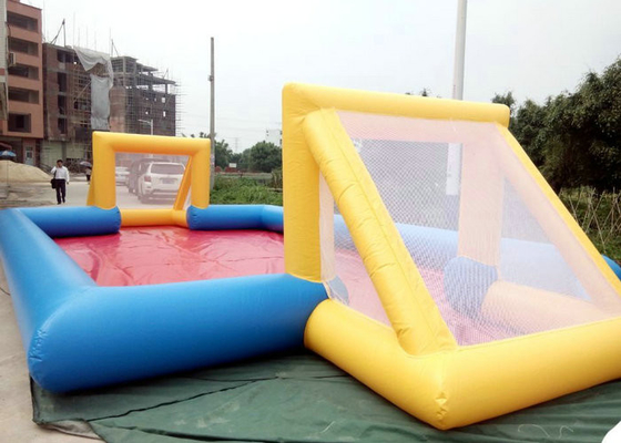 Custom Made Inflatable Sports Toys Flame Retardant 18x10m Untuk Olahraga Permainan