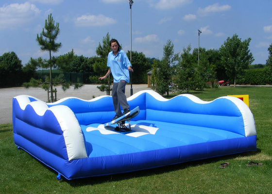 Menghibur Mainan Olahraga Inflatable Quadruple Stitching Surf Wave Simulator