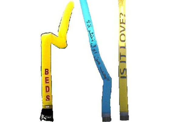 Tanduk PVC Nylon Inflatable Advertising Signs Colorful Blow Up Waving Man