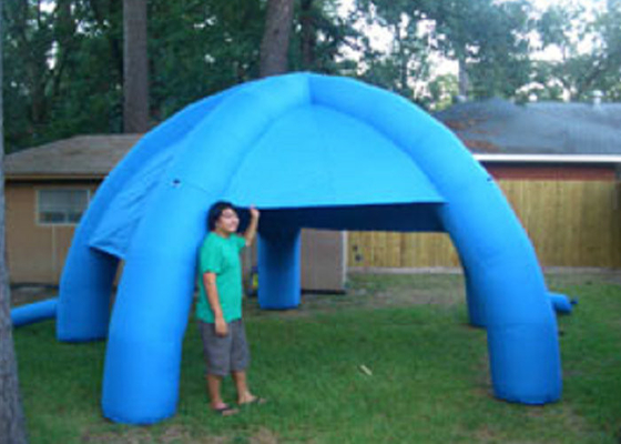 Tenda Air Inflatable Warna Biru, Tenda Tenda Tiup Poin Tegangan Tinggi Diperkuat