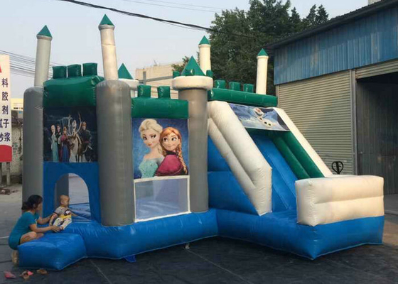 Safety Air Flap Commercial Bouncy Castle, Rumah Jump Inflatable dengan Mudah Putting Up