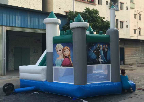 Safety Air Flap Commercial Bouncy Castle, Rumah Jump Inflatable dengan Mudah Putting Up