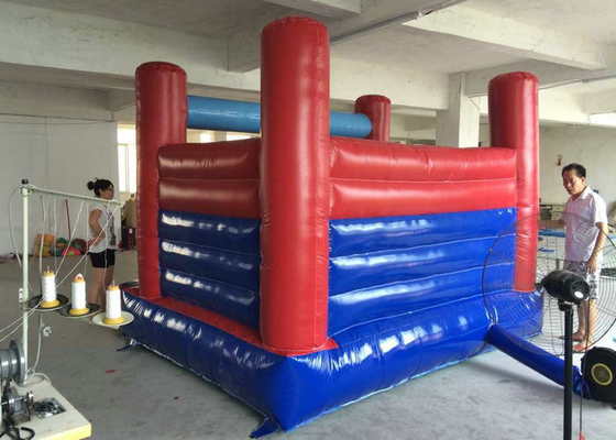Superman Printed Indoor Bouncy Castle Flame Retardant Menampilkan SGS Disetujui