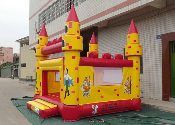 Custom Made PVC Inflatable Bouncy Castle Quadruple Stitching With Strong Thread