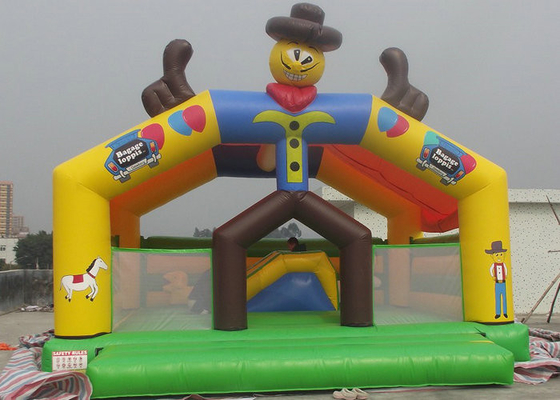 Karakter Clown Inflatable Bouncy Castle Aman Plato PVC Tarpaulin BC-011