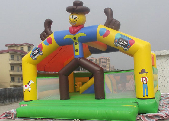 Karakter Clown Inflatable Bouncy Castle Aman Plato PVC Tarpaulin BC-011