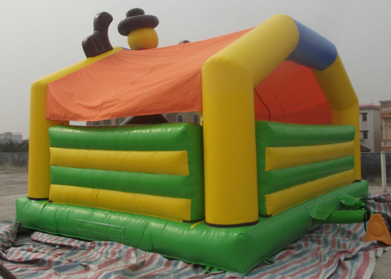 Karakter Clown Inflatable Bouncy Castle Aman Plato PVC Tarpaulin BC-011