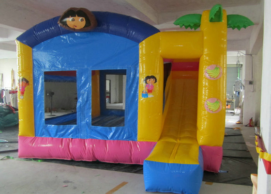 High Safety Childrens Bouncy Castle Ukuran 4mx4m 5mx5m untuk Hiburan