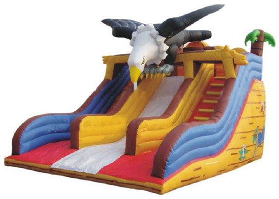 PVC terpal Komersial tiup Slide Eagle Dekorasi OEM Diterima