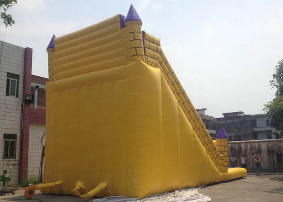 Flame Retardant Inflatable Bouncy Slide, Blow Up Slip Dan Slide Ritsleting Tangguh