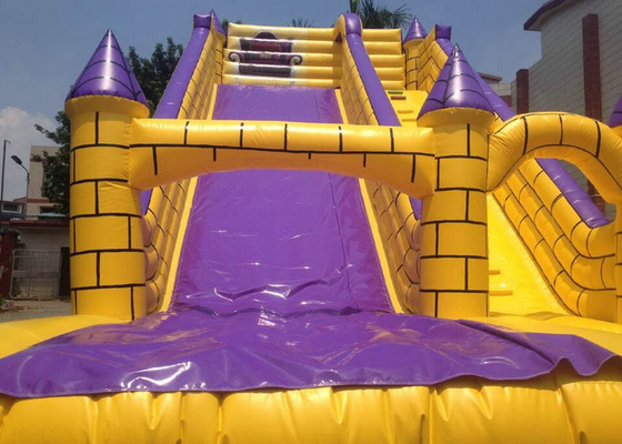 Flame Retardant Inflatable Bouncy Slide, Blow Up Slip Dan Slide Ritsleting Tangguh