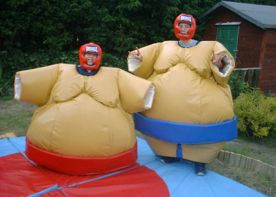 Padded Sumo Wrestling Setelan Berat Plato PVC Dengan Helm Pelindung