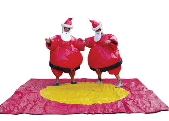 Natal Santa Sumo Setelan, Blow Up Sumo Cocok untuk Anak-Anak / Dewasa Xmas Play