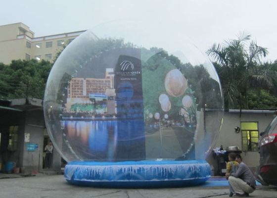 Diameter 3m - 5m Inflatable Natal Salju Globe Luar Ruangan Ramah Lingkungan
