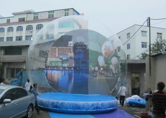 Diameter 3m - 5m Inflatable Natal Salju Globe Luar Ruangan Ramah Lingkungan