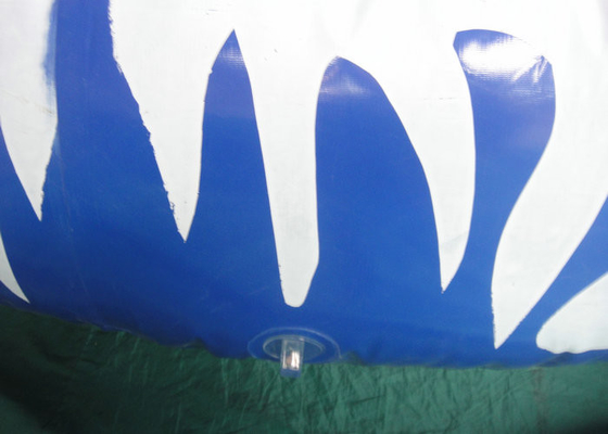 Round Shaped Inflatable Snow Globe Plato Tarpaulin Base Untuk Dekorasi Mantap