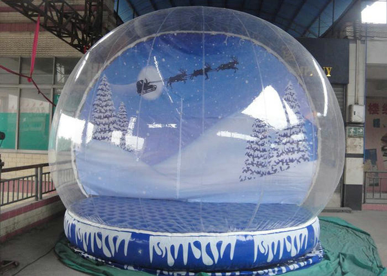 Waterproof Christmas Blow Up Snow Globe, Bola Salju yang Tak Terangkat Tinggi Salju Tinggi